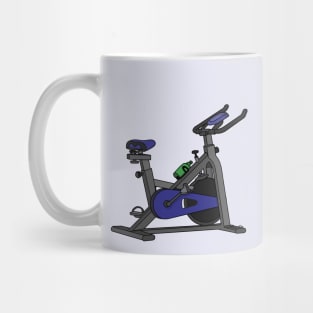 Blue Spinning Bike Mug